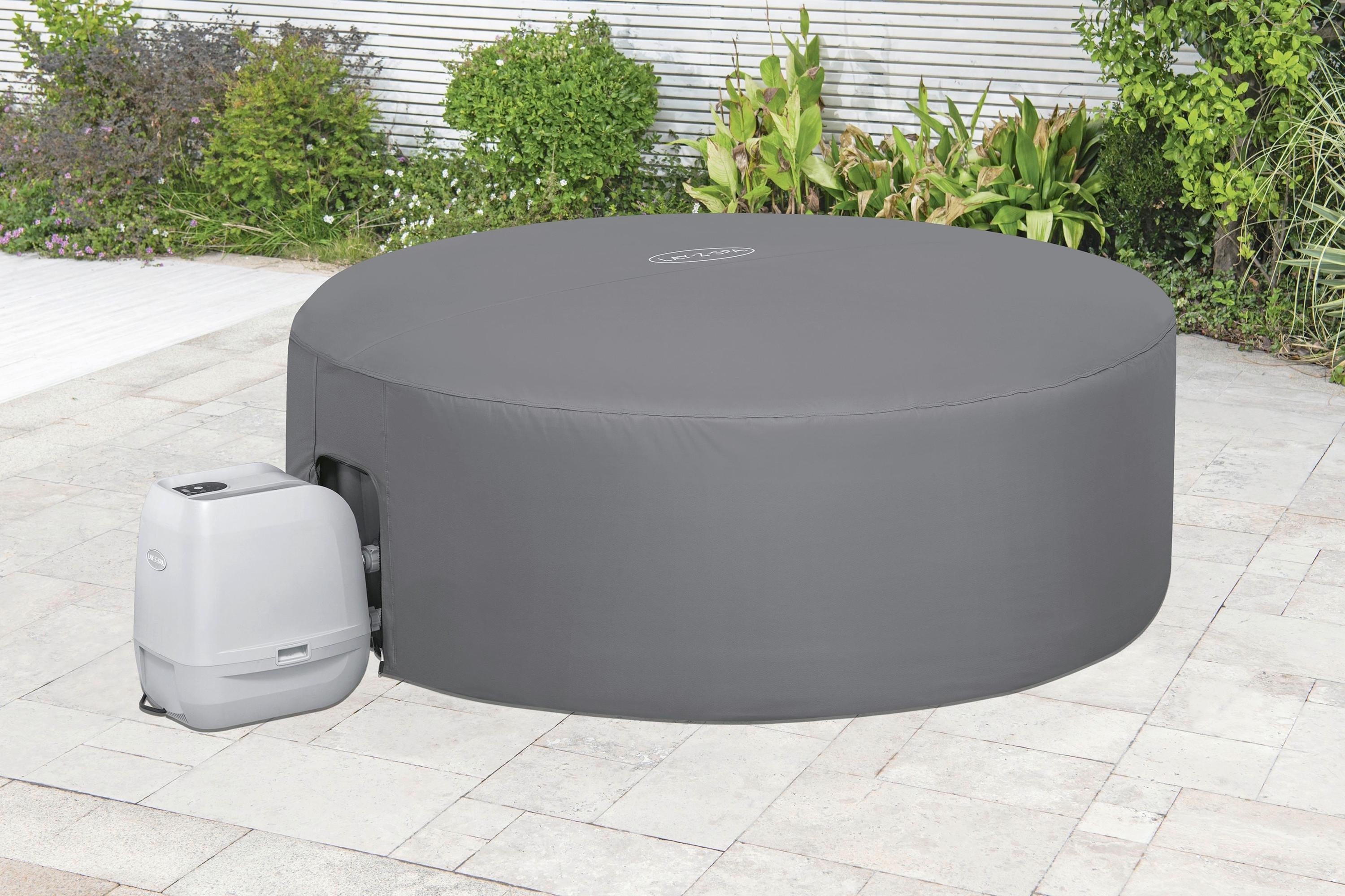 Whirlpoolabdeckung Sebastian - Dunkelgrau, KONVENTIONELL, Kunststoff (216/80cm) - Bestway