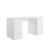 Íróasztal Espresso 146/75,4 Cm - magasfényű fehér, Konventionell, faalapú anyag (146/75,4/59,6cm)