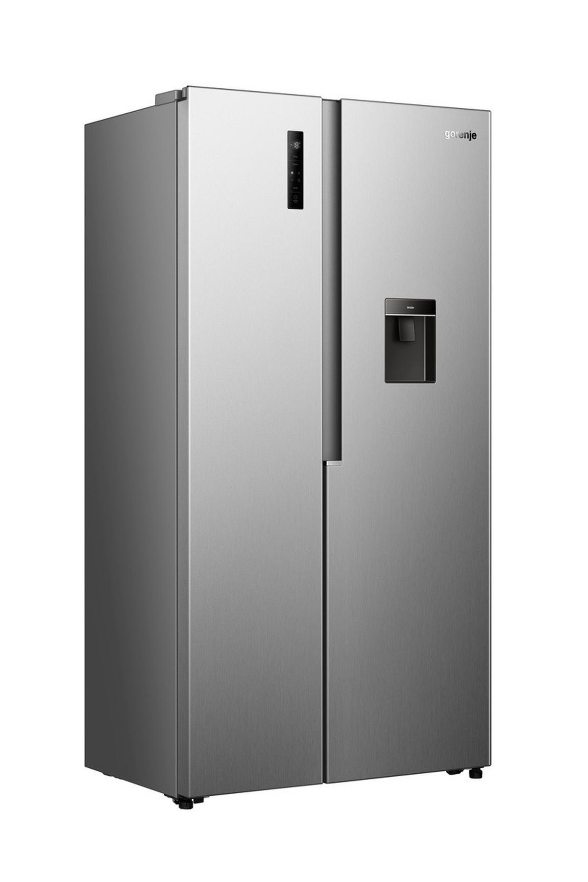 SIDE-BY-SIDE NRS917E41XWD - Edelstahlfarben, Metall (97,5/188/67,9cm) - Gorenje