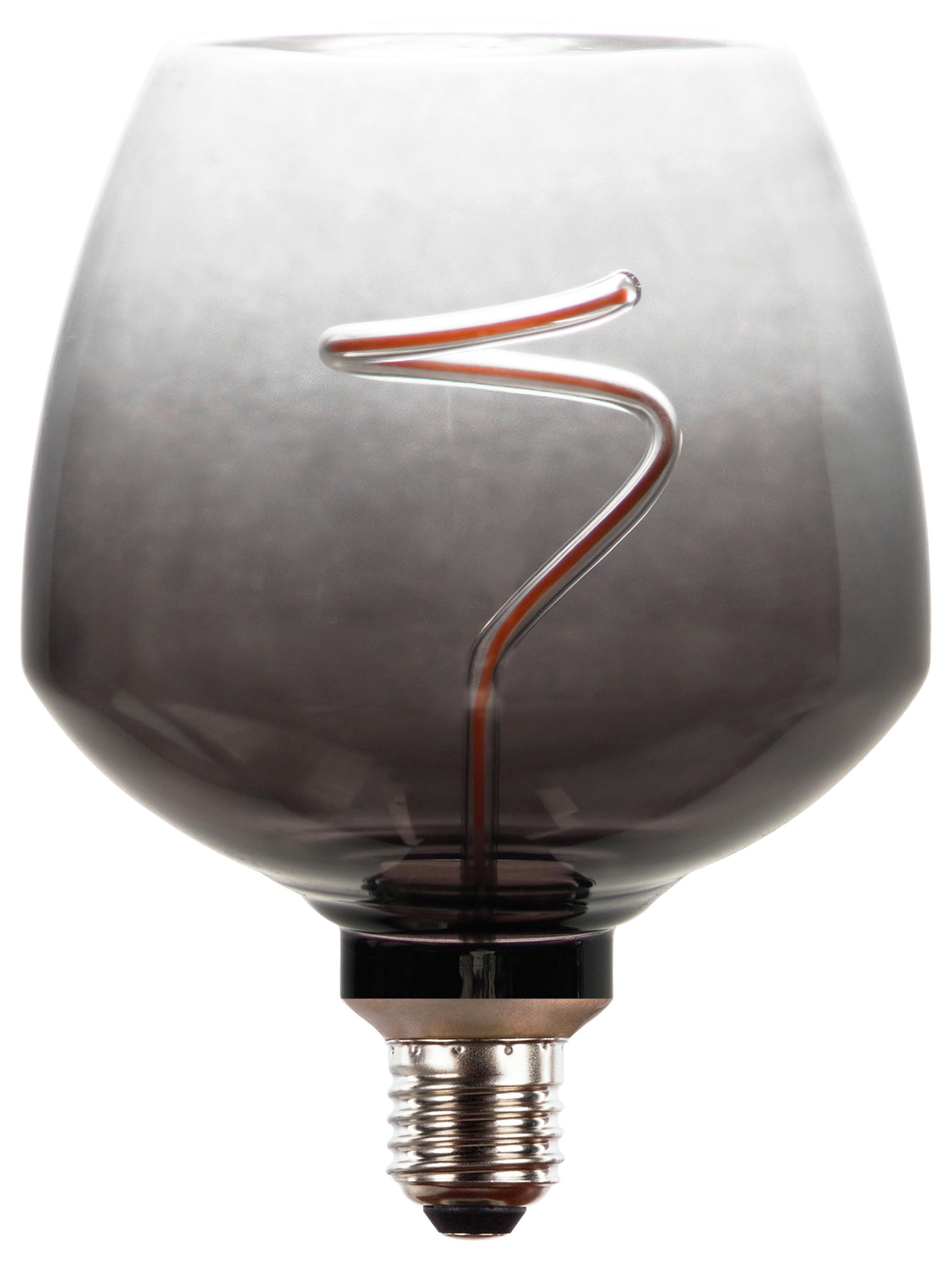 Led Izzó E27 - átlátszó, Modern, Üveg/fém (12,3/16,3cm)