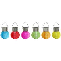 SOLÁRNÍ SVÍTIDLO BUTO - oranžová/modrá, Konvenční, kov/textil (7/12cm) - Modern Living