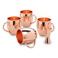 Moscow-mule-becherset 5 Stück Kupferfarben, 500 Ml - Kupferfarben, Basics, Metall (10/10/13,5cm) - Echtwerk