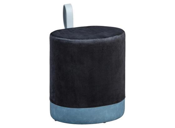 Hocker Osane B: 38 cm Schwarz/Blau - Blau/Schwarz, Basics, Holzwerkstoff/Kunststoff (38/43/32,5cm) - Livetastic Hocker Osane B: 38 cm Schwarz/Blau - Blau/Schwarz, Basics, Holzwerkstoff/Kunststoff (38/43/32,5cm) - Livetastic