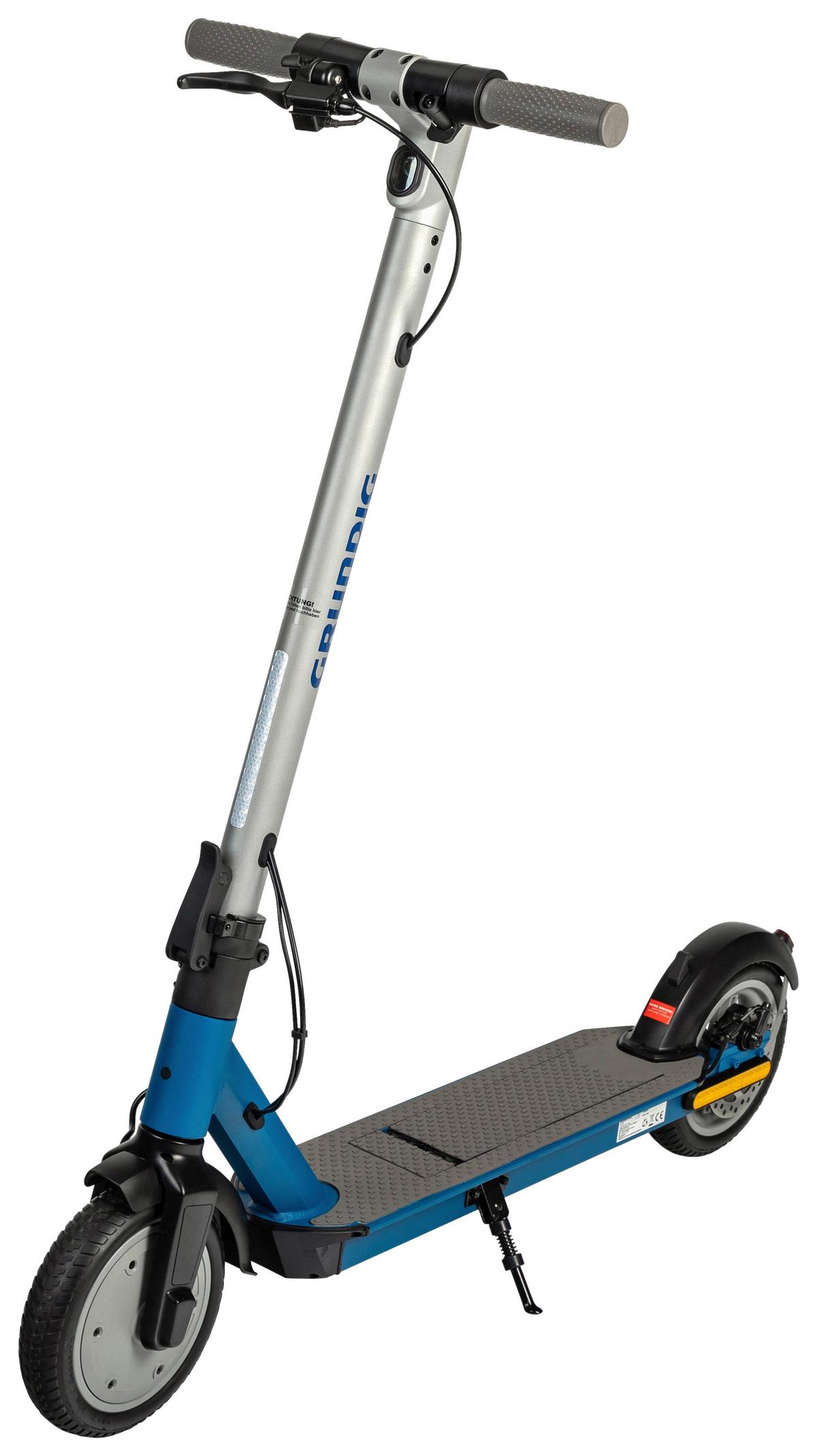 E-Scooter Grundig inkl. Digitaler Tachoanzeige - Blau/Grau, Basics, Kunststoff/Metall (116/43/114,5cm) - Grundig
