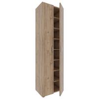 Schuhschrank Ulas Honigeiche Dekor B: 49 cm - Honigeiche/Grau, MODERN, Holzwerkstoff (49/173/30cm) - MID.YOU