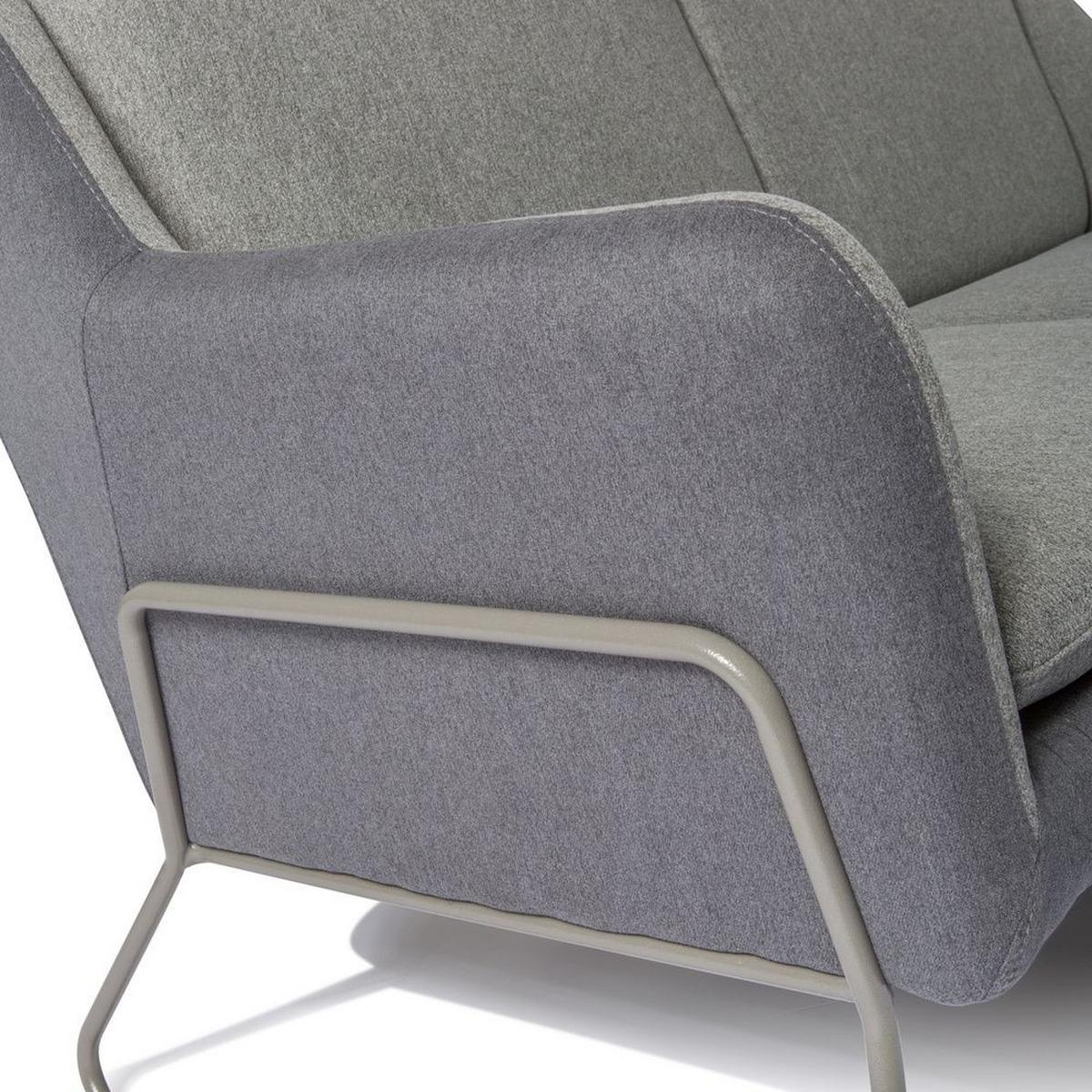 3-sitzer-sofa Lagun Hellgrau/dunkelgrau - Dunkelgrau/Hellgrau, MODERN, Textil (174/97/84cm) - MID.YOU