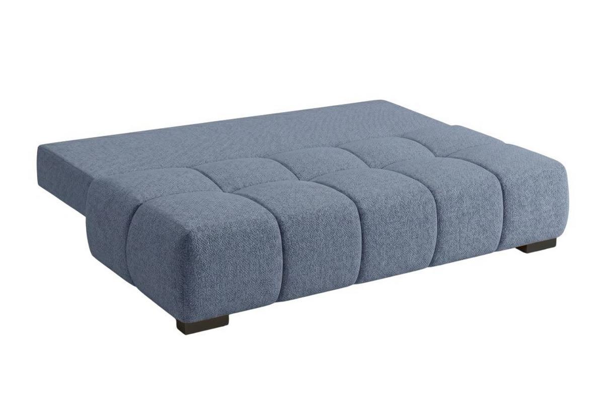 Boxspringová pohovka BOB, modrá ženilka - modrá/čierna, Konventionell, kompozitné drevo/textil (209/105cm) - Based