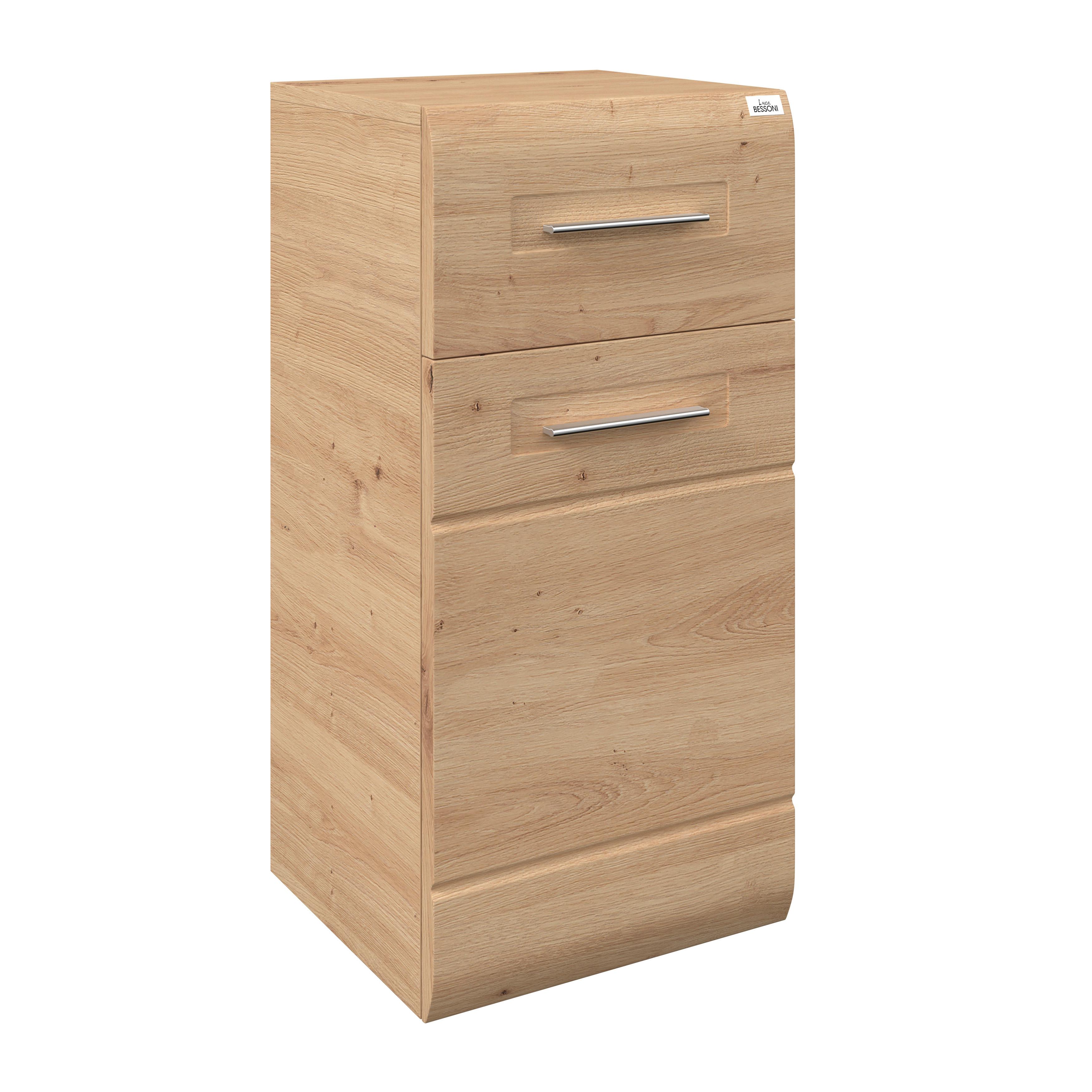 Unterschrank mit Soft-Close Avensis B: 35 cm, Eiche Dekor - Eichefarben, MODERN, Holzwerkstoff (35/72/33cm) - Luca Bessoni