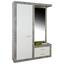 Garderobe Malta - Weiß/Grau, MODERN, Holzwerkstoff (130/196,8/36cm) Garderobe Malta - Weiß/Grau, MODERN, Holzwerkstoff (130/196,8/36cm)