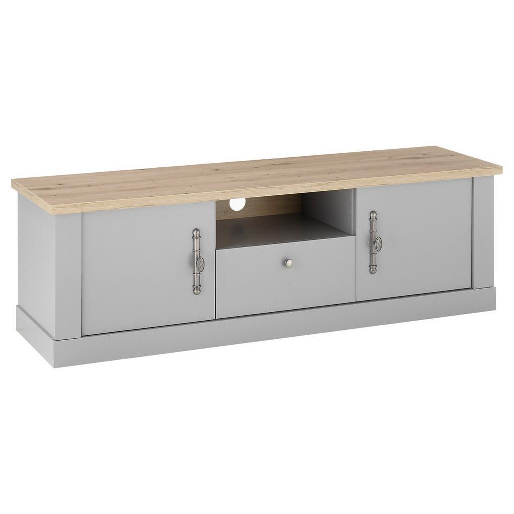 Lowboard Chambord Hellgrau/Eiche Dekor B: 155cm