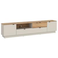 TV-Element Viona Kaschmir/Eiche B: 215cm - Kaschmir/Eiche Artisan, Basics, Holzwerkstoff (215/49/40cm)