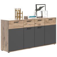 Mason B: 180 Cm Nox Oak Mason - Holzwerkstoff (180/87/40cm) - MID.YOU