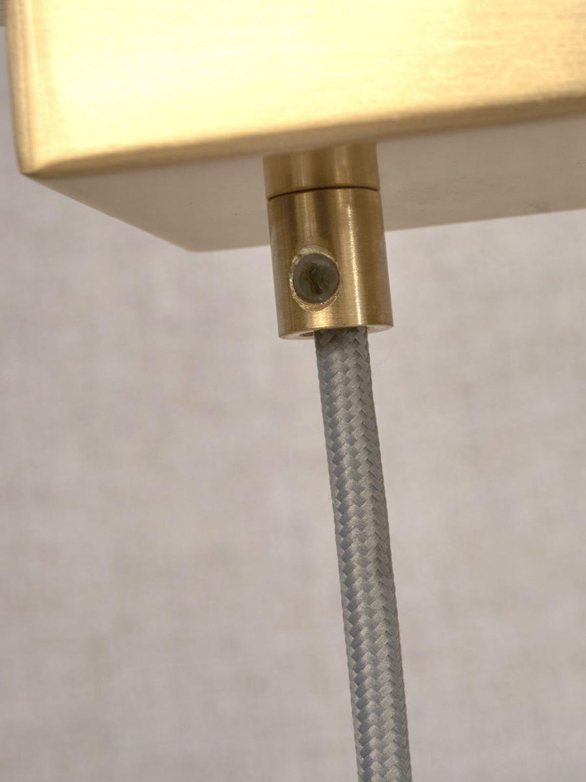 Hängeleuchte Carrera 6-Flammig höhenverstellbar - Goldfarben/Weiß, Basics, Glas/Metall (105/30cm) - It's about Romi