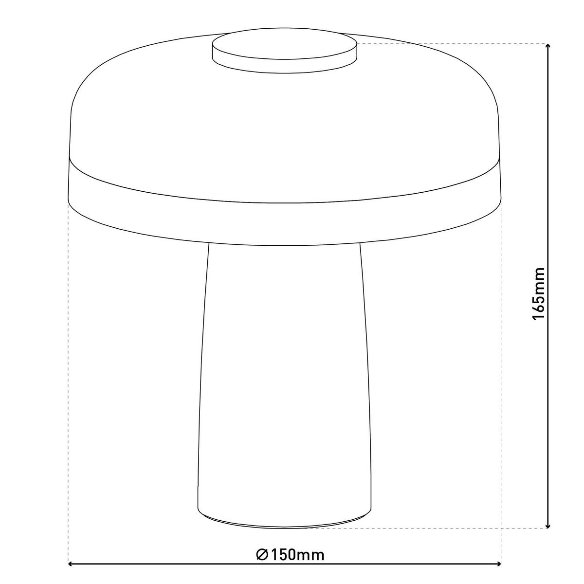 LED-Tischleuchte 3196411 Pilu - Beige, KONVENTIONELL, Kunststoff/Metall (16,5/15cm) - Näve