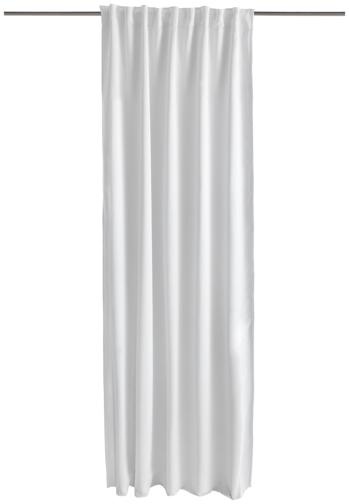 Lärmschutzvorhang Weiß B: 135 Cm - Weiß, KONVENTIONELL, Textil (135/245cm)