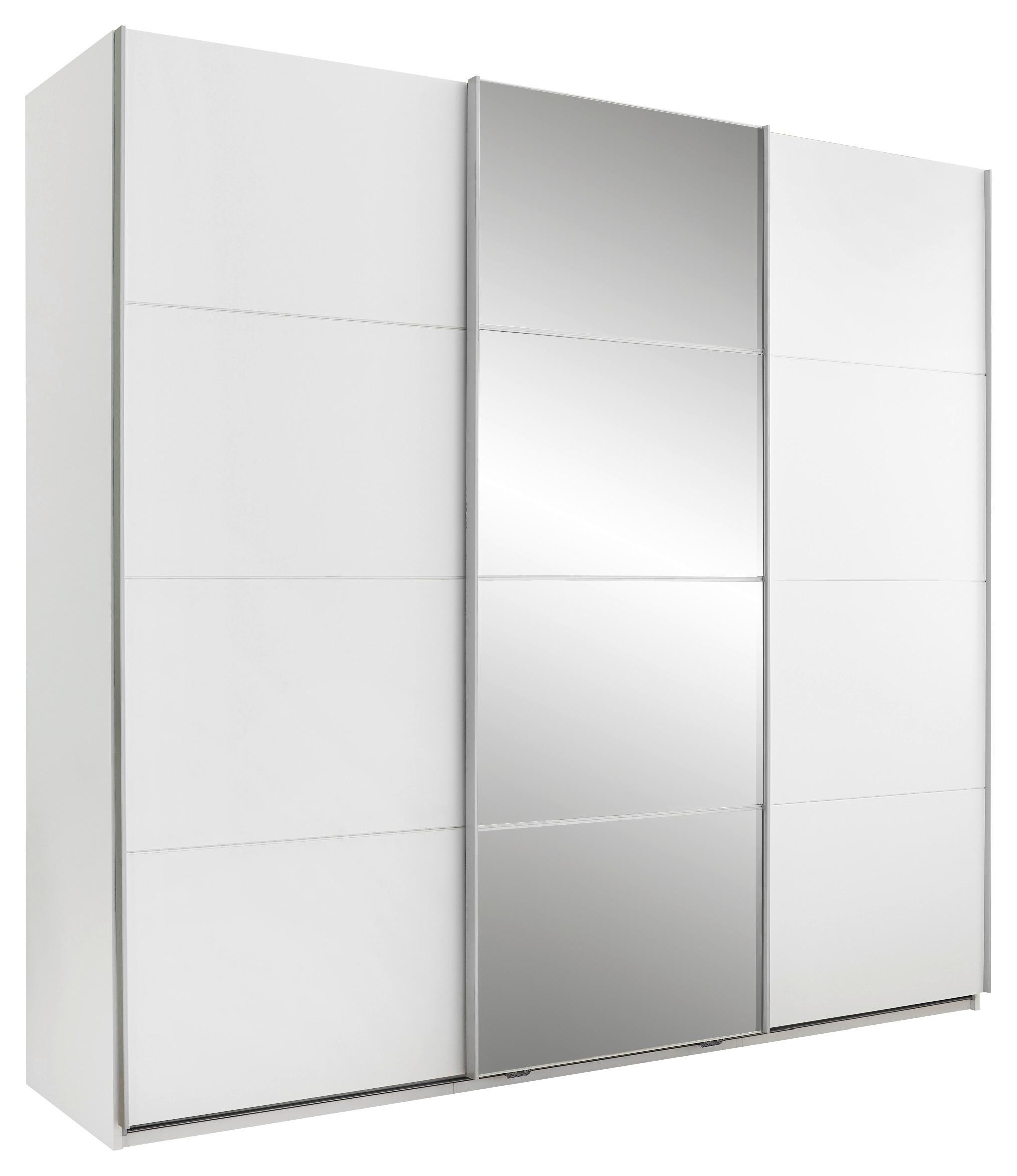 Schwebetürenschrank 3-trg. Inkl. Zubehör, Weiß