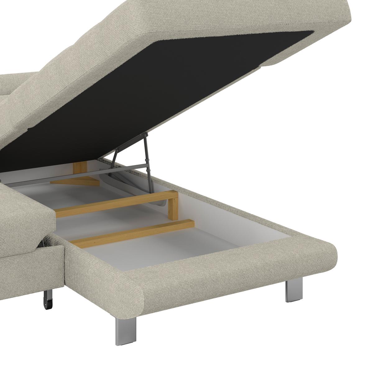 Ecksofa Savona - Greige, MODERN, Textil (270/230cm) - Ondega