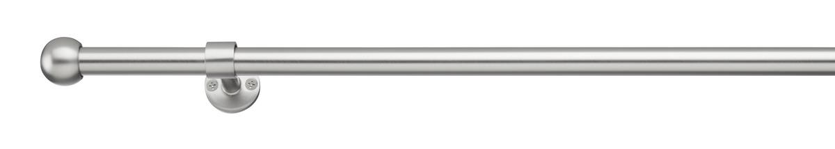 Sada tyčí na závesy Stena/strop, 120-210cm - farba ušľachtilej ocele, kov (120-210cm) - Premium Living