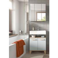 Badezimmer Star Hellgrün/Eiche Dekor B: 60cm - Eichefarben/Hellgrün, MODERN, Holzwerkstoff (60/184/34cm) - MID.YOU