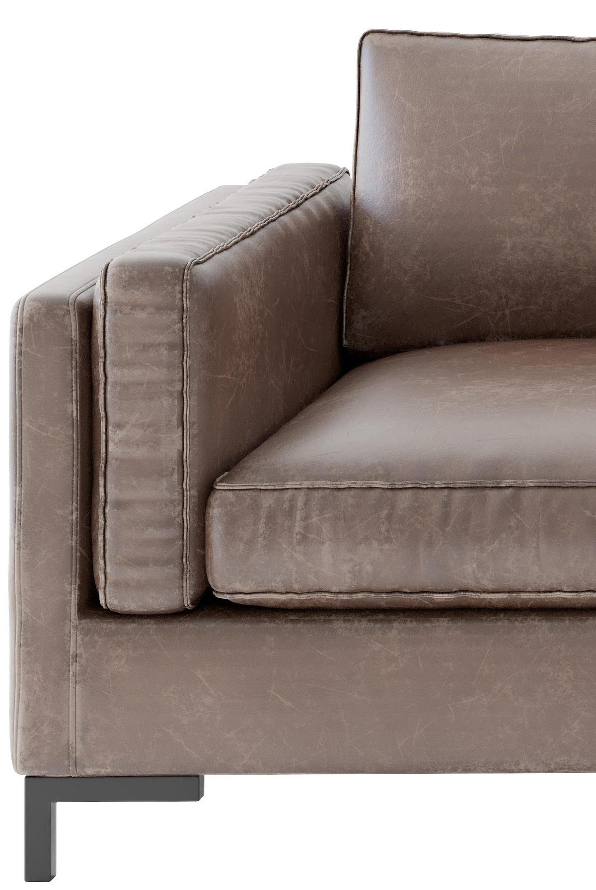 Ecksofa Packo Rotbraun S: 265x160 Cm - Rotbraun/Schwarz, Design, Textil (265/160cm) - Livetastic