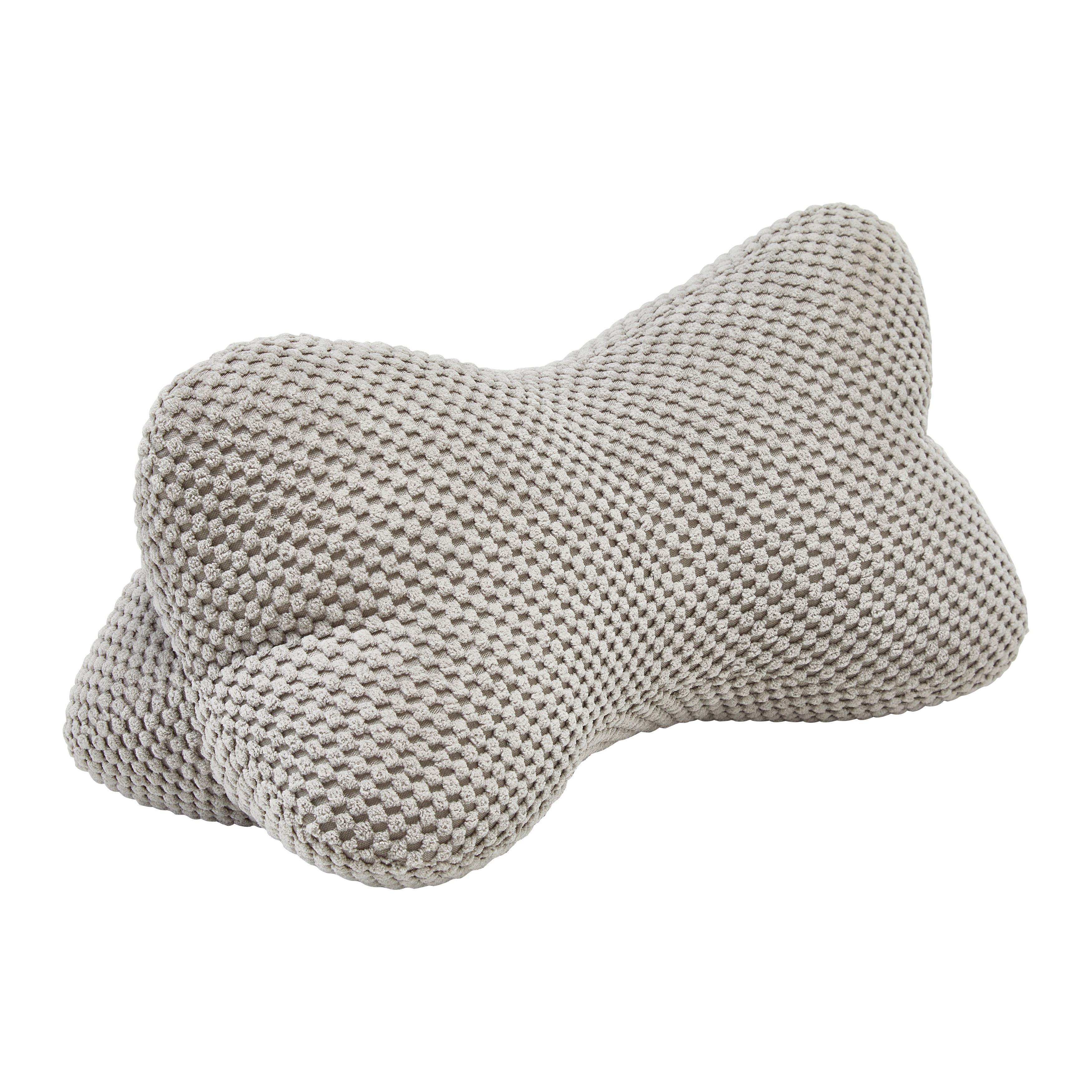 ŠIJOVÝ VANKÚŠ LONE - svetlosivá, textil (18/35cm) - Mömax
