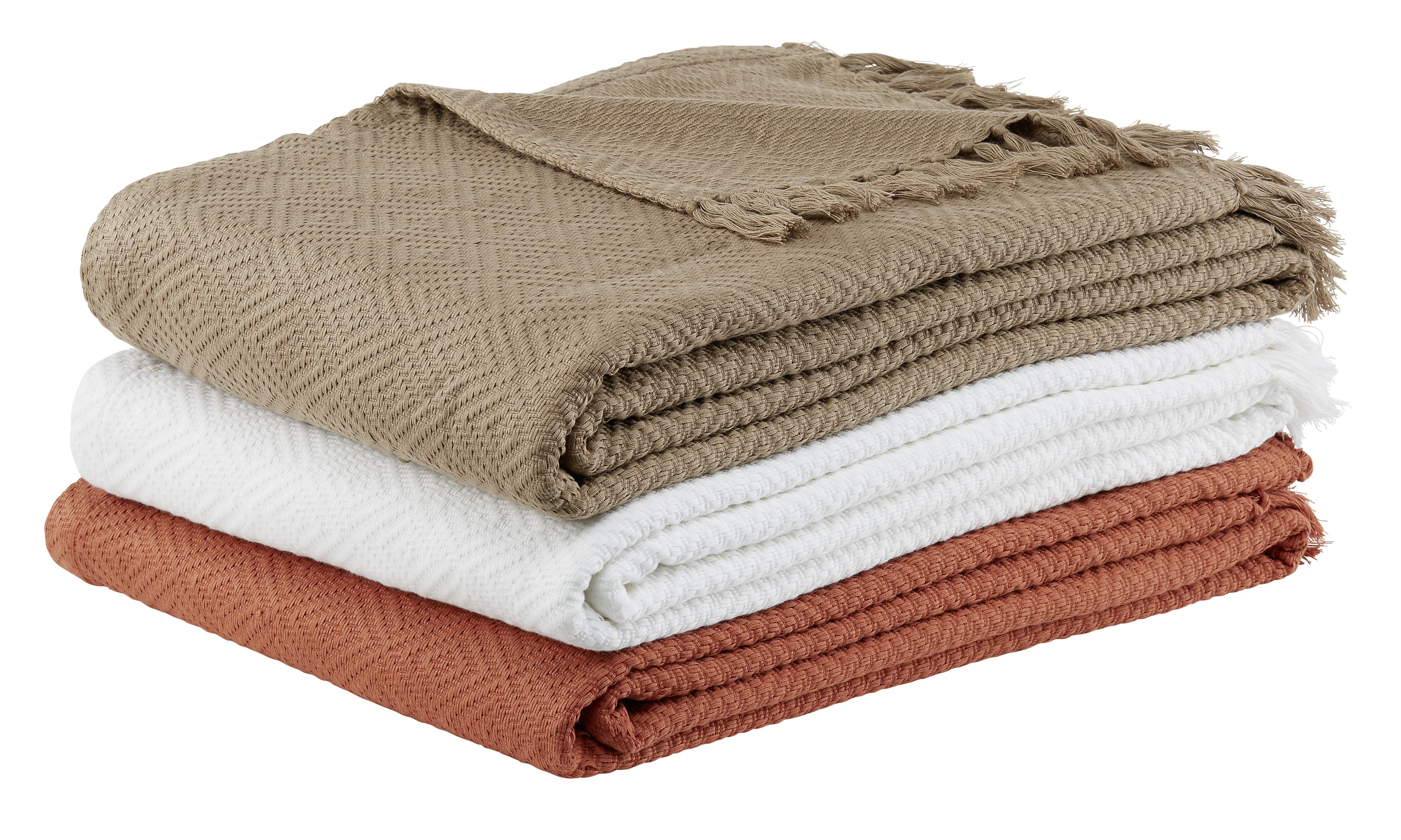 Přehoz Na Postel Frieda, 130/180cm, Bílá - bílá, Lifestyle (130/180cm) - Modern Living