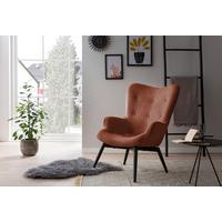Sessel Kupferfarben B: 80 Cm - Schwarz/Kupferfarben, MODERN, Textil (80/92/99cm) - Livetastic