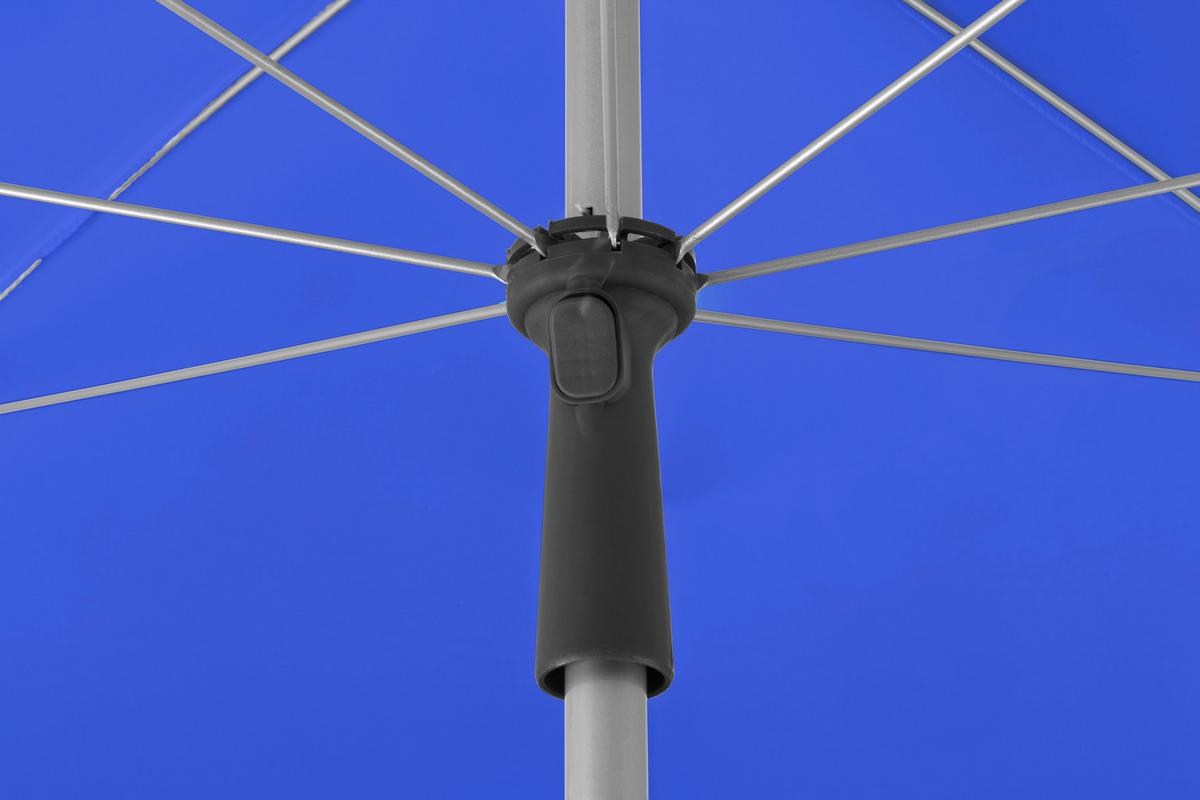 Sonnenschirm Locarno BxHxT: 120x240x180 cm Royalblau - Royalblau/Silberfarben, Basics, Textil/Metall (120/240/180cm) - Schneider