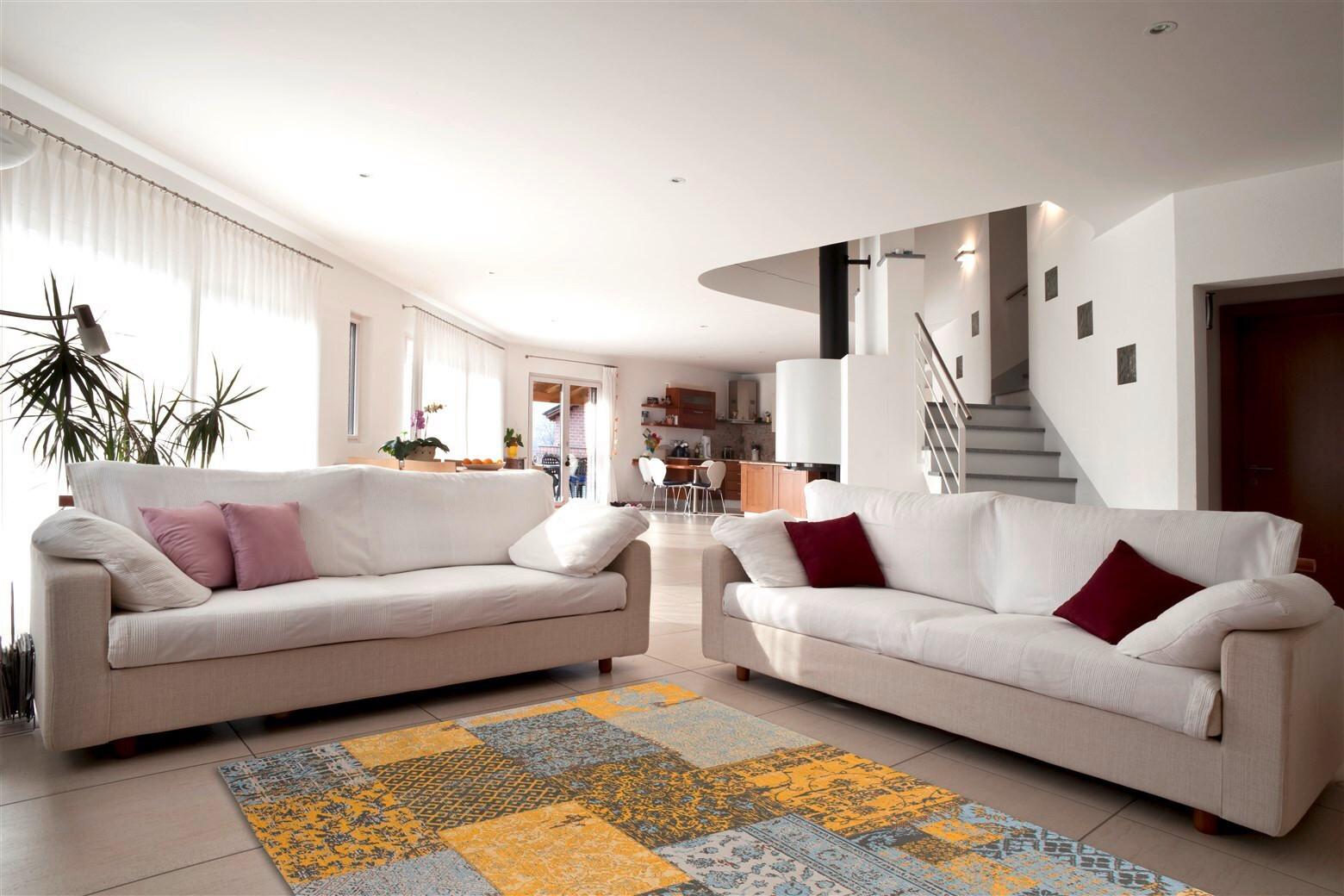 Flachwebteppich Symphony 160 Goldfarben, 200x290 cm - Goldfarben, KONVENTIONELL, Textil (200/290cm)