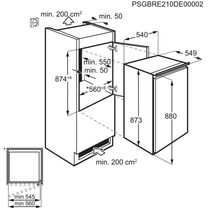 CHLADNIČKA DKBA1424SK - biela, Basics, kov/plast (54/87,3/54,9cm) - Dieter Knoll