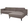 Ecksofa Mit Schlaffunktion Lumber Jack Taupe - Taupe/Wengefarben, MODERN, Textil (277/167cm) - Trendmanufaktur