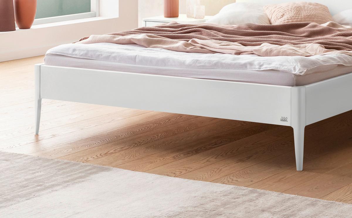 Bett Spezia, Weiß Lf: 140x200 Cm - Weiß, KONVENTIONELL, Holzwerkstoff (140/200cm) - Hasena