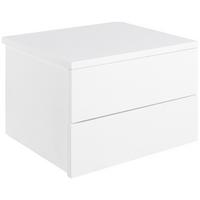 Nachtkästchen Weiß H: 13 cm hängend Avignon - Weiß, MODERN, Holzwerkstoff (37/25/32cm) - MID.YOU