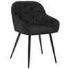 Armlehnstuhl Ancona Webstoff Anthazit B: 55 cm - Anthrazit/Schwarz, ROMANTIK / LANDHAUS, Textil/Metall (55/80/61cm) - Livetastic