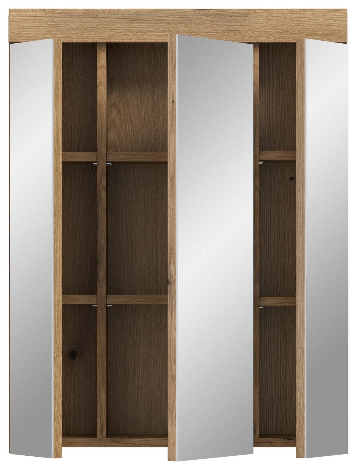 Spiegelschrank Scout Naturfarben B: 60 Cm - Naturfarben, MODERN, Glas/Holzwerkstoff (60/79/18cm) - MID.YOU