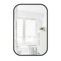 NÁSTĚNNÉ ZRCADLO MIRRI - černá, Konvenční, plast/sklo (92/61/3cm) - Umbra