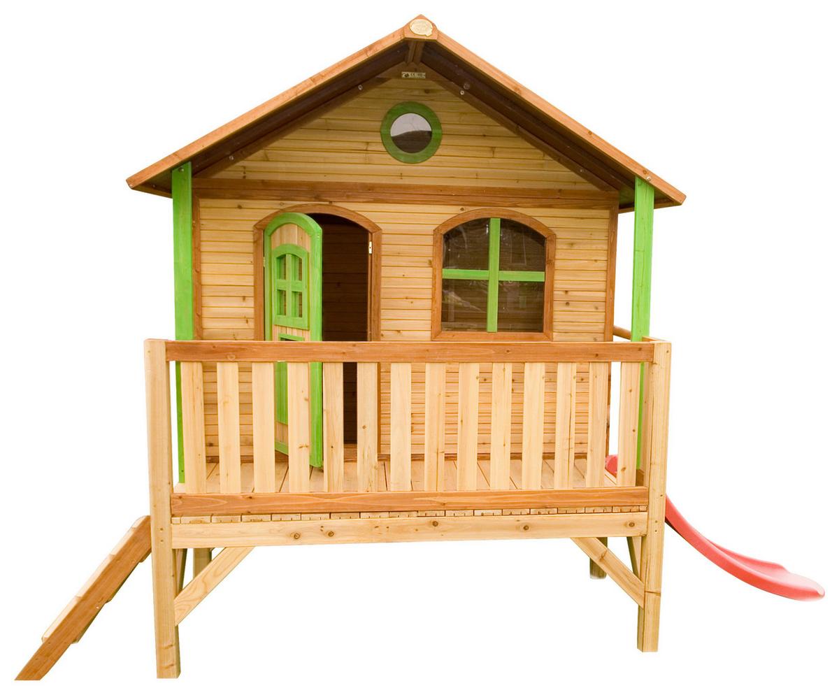 Spielhaus A030.040.00 - Rot/Weiß, KONVENTIONELL, Holz/Kunststoff (349/233/212cm) - Ambia Garden