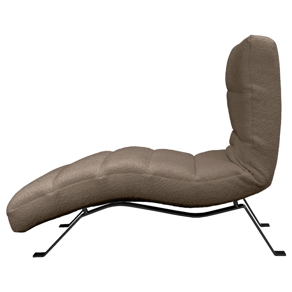 Relaxliege Swing Black Braun B: 65 Cm - Schwarz/Braun, Design, Textil (65/65-95/171cm) - Livetastic