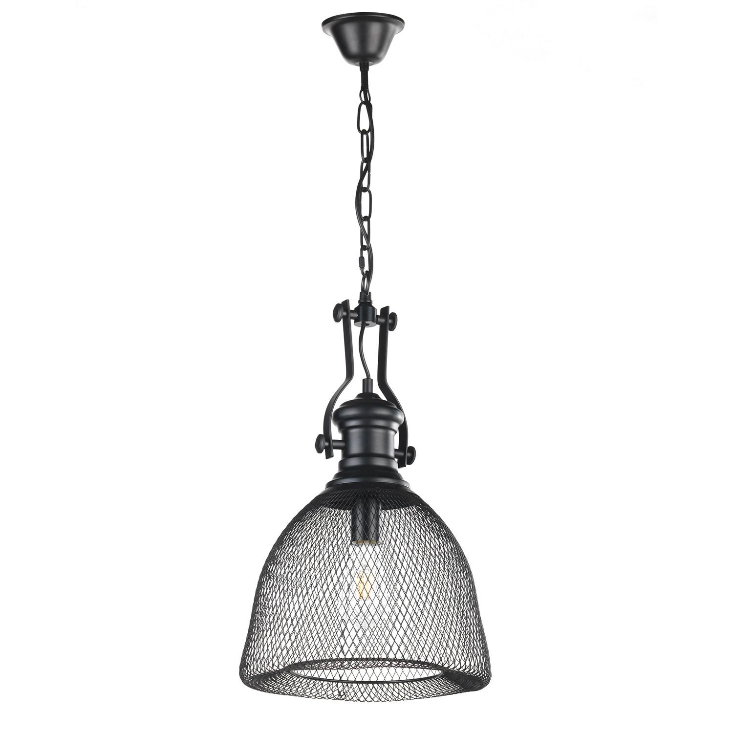 Hängeleuchte 4908/S - Schwarz, KONVENTIONELL, Metall (32/90cm)