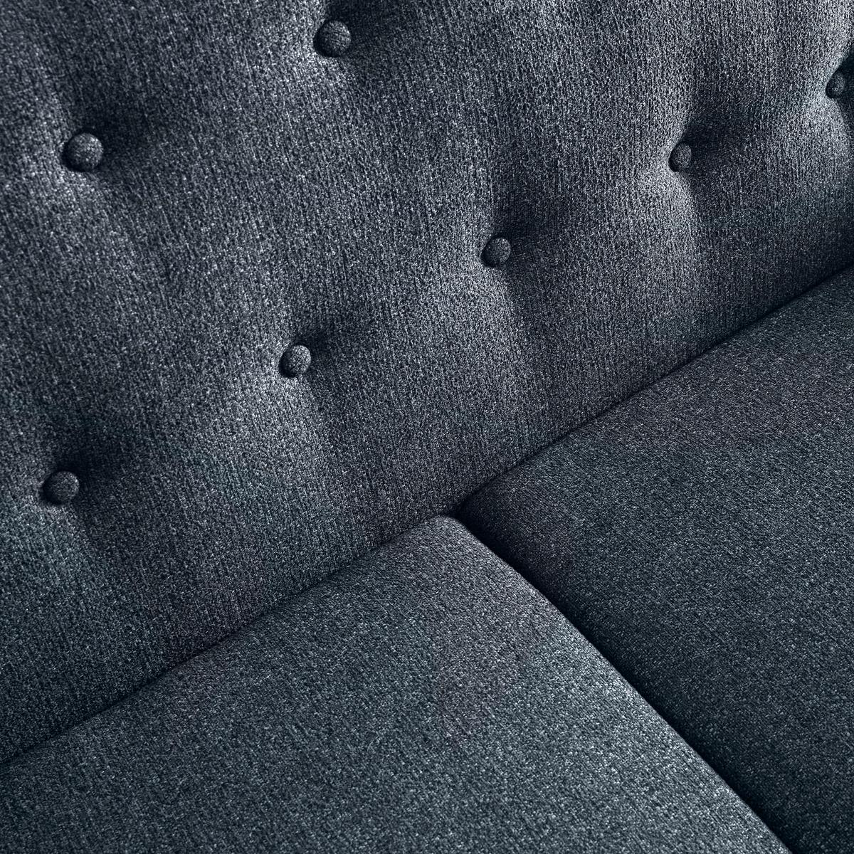 Pohovka LORY šedá - tmavě šedá/přírodní barvy, Moderní, dřevo/textil (170/78/86cm) - Bessagi Home