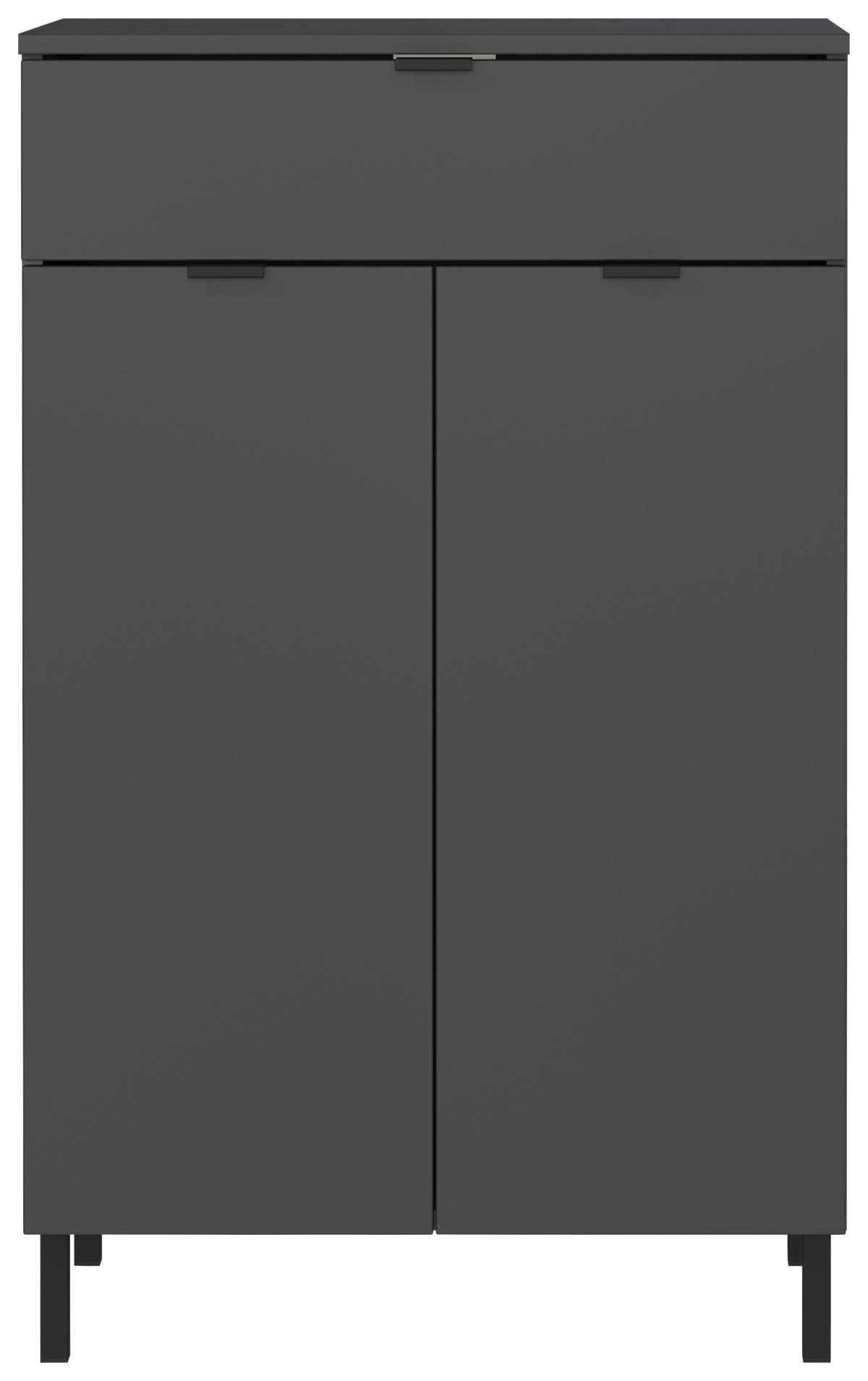 Unterschrank Gw-Arcena - Schwarz/Graphitfarben, MODERN, Holzwerkstoff (60/97/34cm) - Germania
