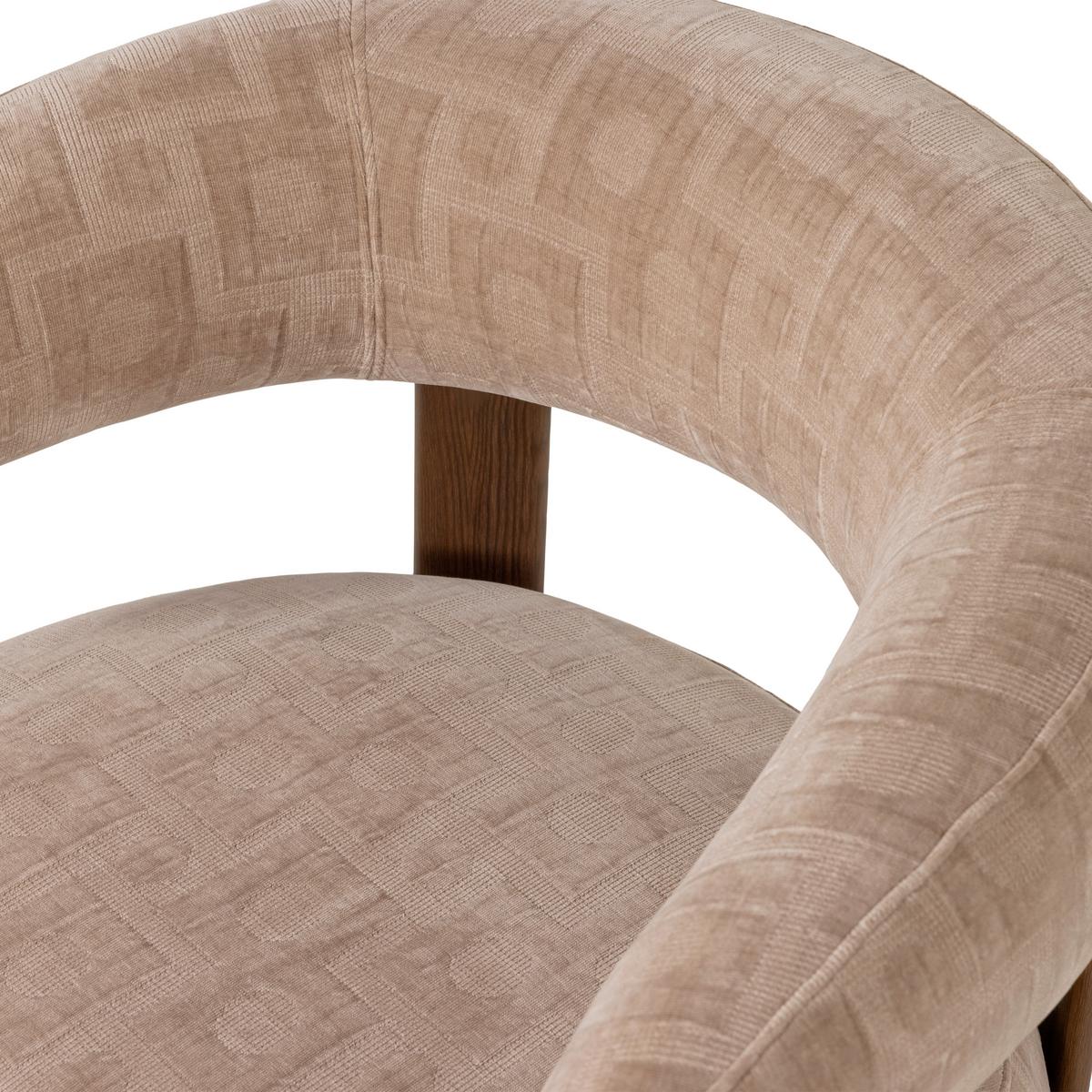 SESSEL Foon Sandfarben B: 82cm - Sandfarben/Schwarz, MODERN, Holz/Textil (82/78/73cm) - Livetastic