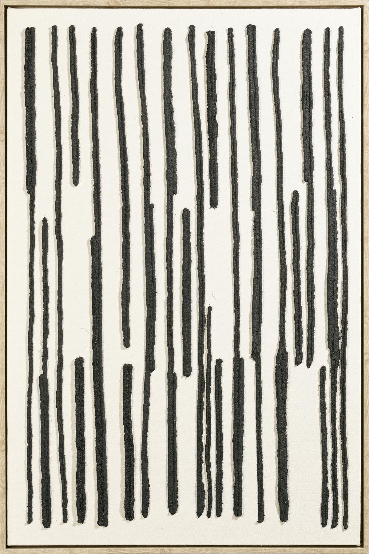 Obraz na plátně Denise, ca. 60/90cm - černá/přírodní barvy, dřevo/textil (60/90cm) - Premium Living
