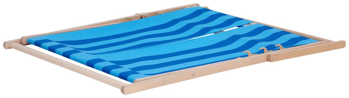 Strandsessel Beach Holz, Textil - Blau/Dunkelblau, Basics, Holz/Textil (118/140/4cm)