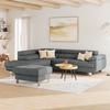 Ecksofa mit Schlaffunktion & Bettkasten Savona Anthrazit - Anthrazit, MODERN, Textil (230/270cm) - Ondega