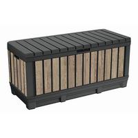 Műanyag Kerti Tároló Decocoat Kentwood - kőris, Basics, műanyag (128/53.6/59cm) - Keter
