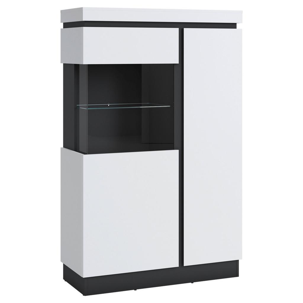 Highboard Campania Anthrazit, Weiß B: 103,6 Cm