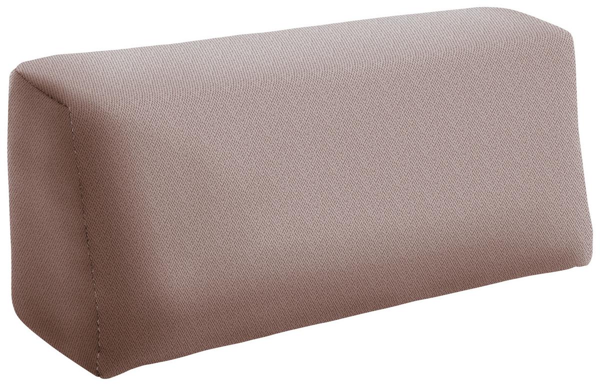 Schlafsofa Vouge Altrosa Bettkasten, B: 255 Cm - Buchefarben/Schwarz, KONVENTIONELL, Textil (255/86/123cm) - Livetastic