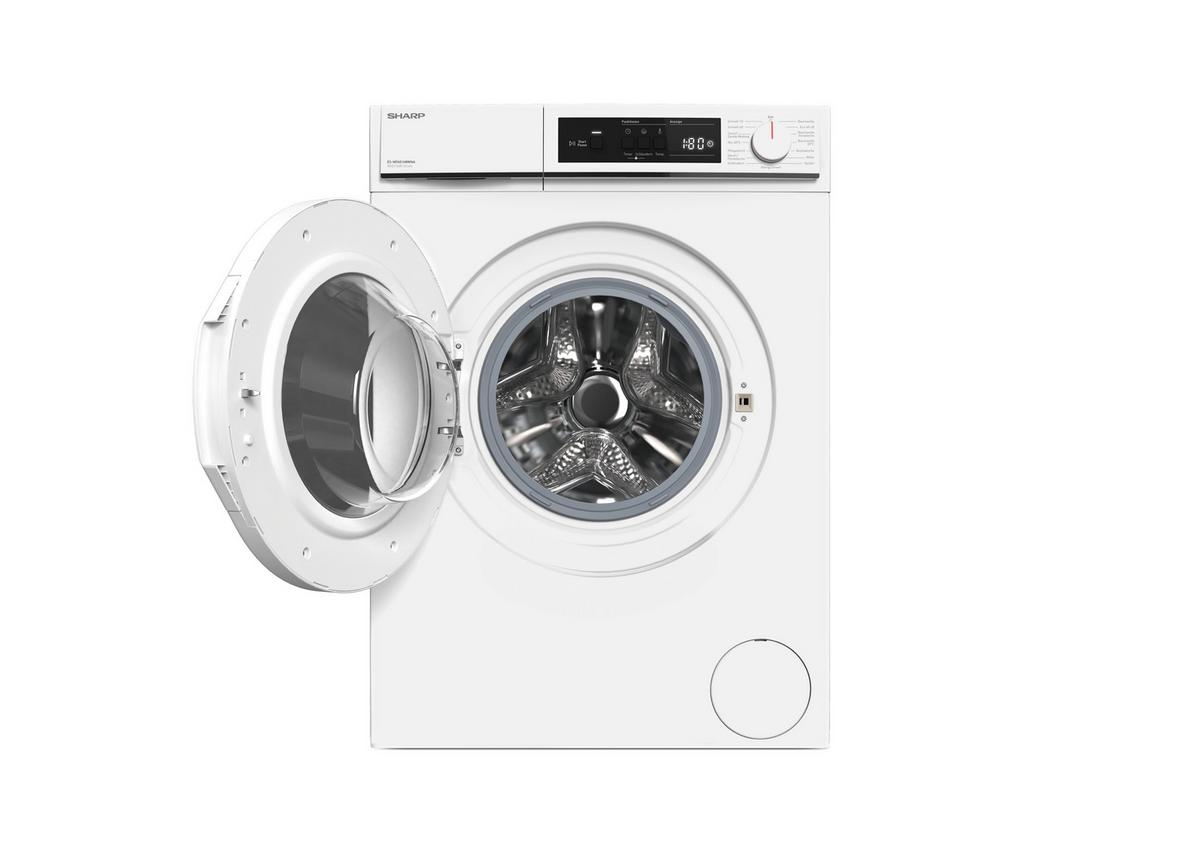 Waschmaschine Sharp Es-Nfa814wwna-De Weiss - Weiß, Basics, Kunststoff (59,7/84,5/52,7cm) - Sharp