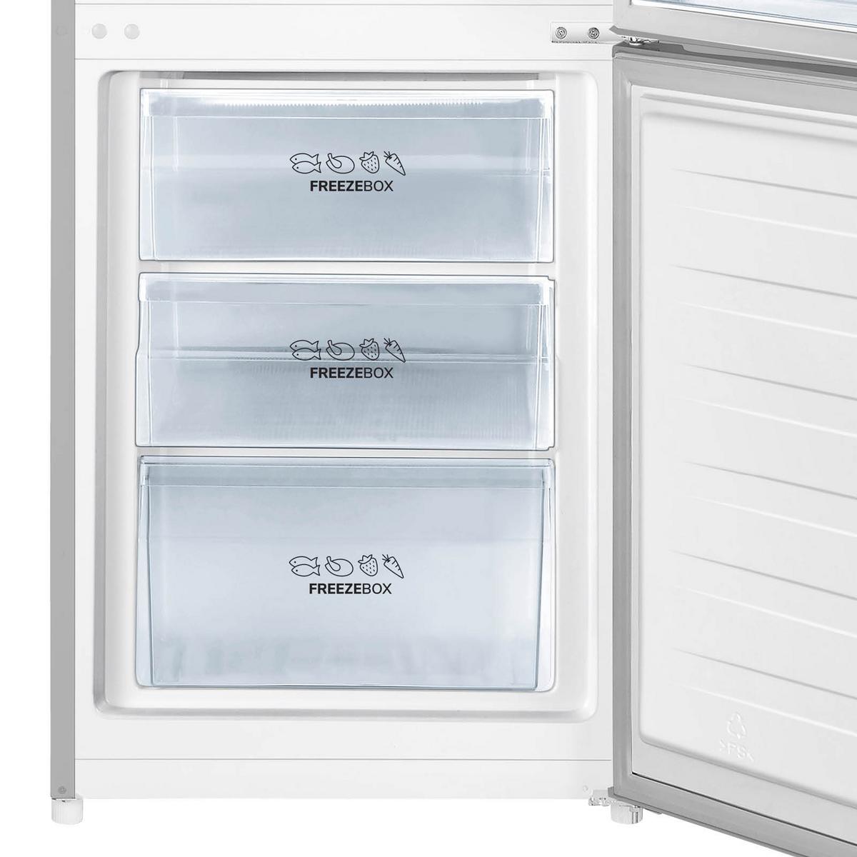 Kühl-Gefrierkombination Rk4182Ps4 Grau 198+71 L - Grau, Basics, Metall (55/180/55,7cm) - Gorenje